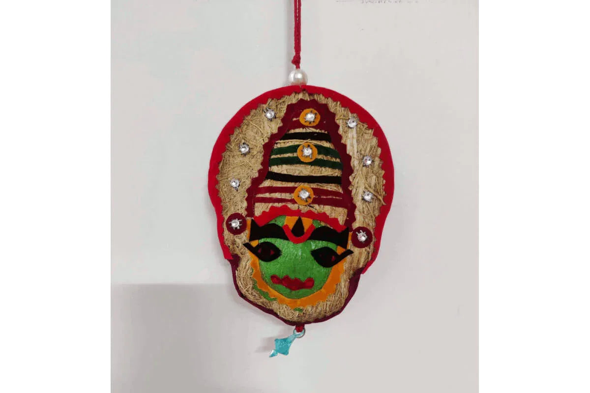 Vetiver Double Side Kathakali - Puja Celebrations