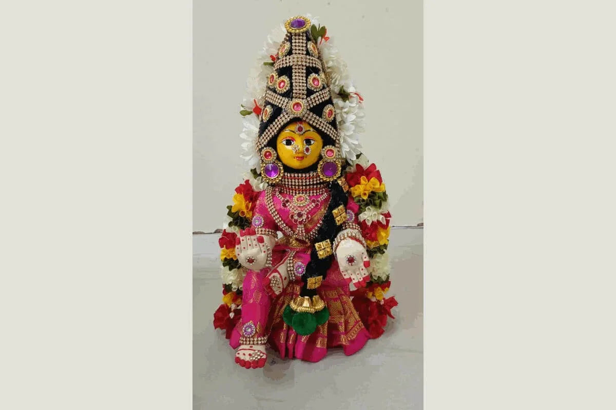 Mini Varalakshmi Decorated Doll - Puja Celebrations