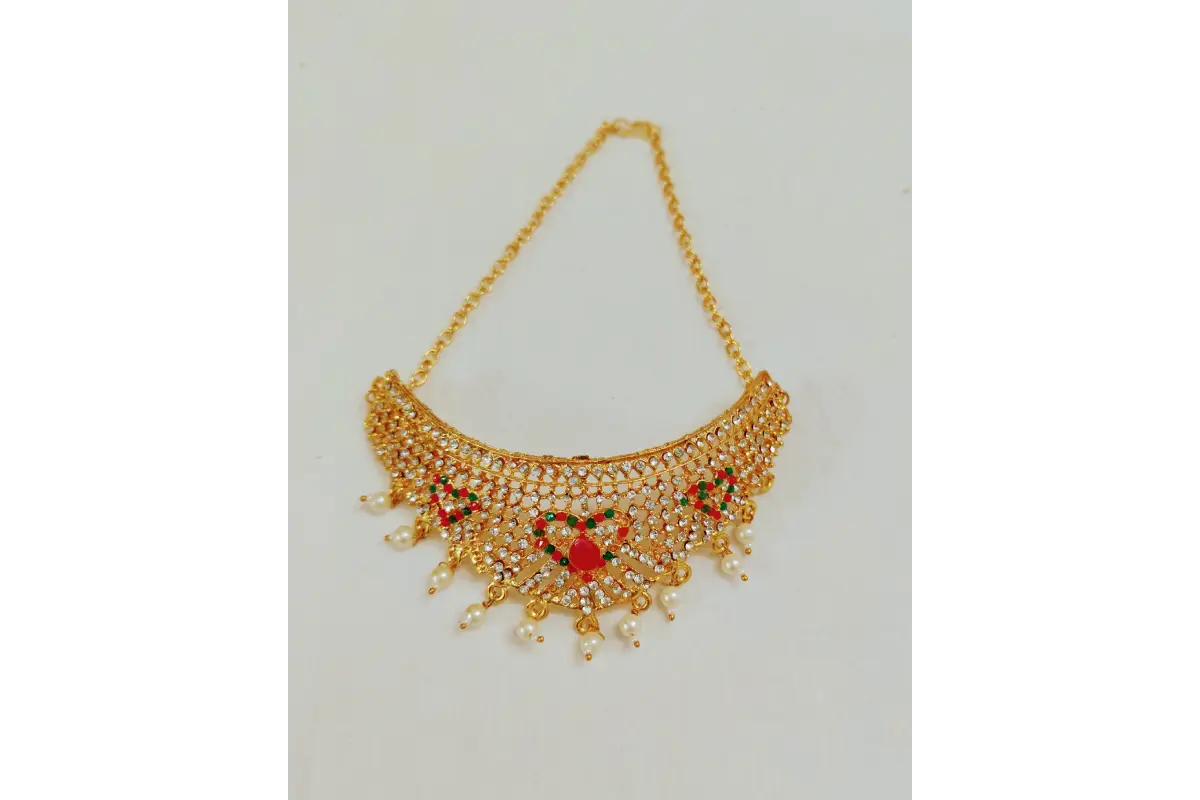 Lakshmi Devi face with necklace