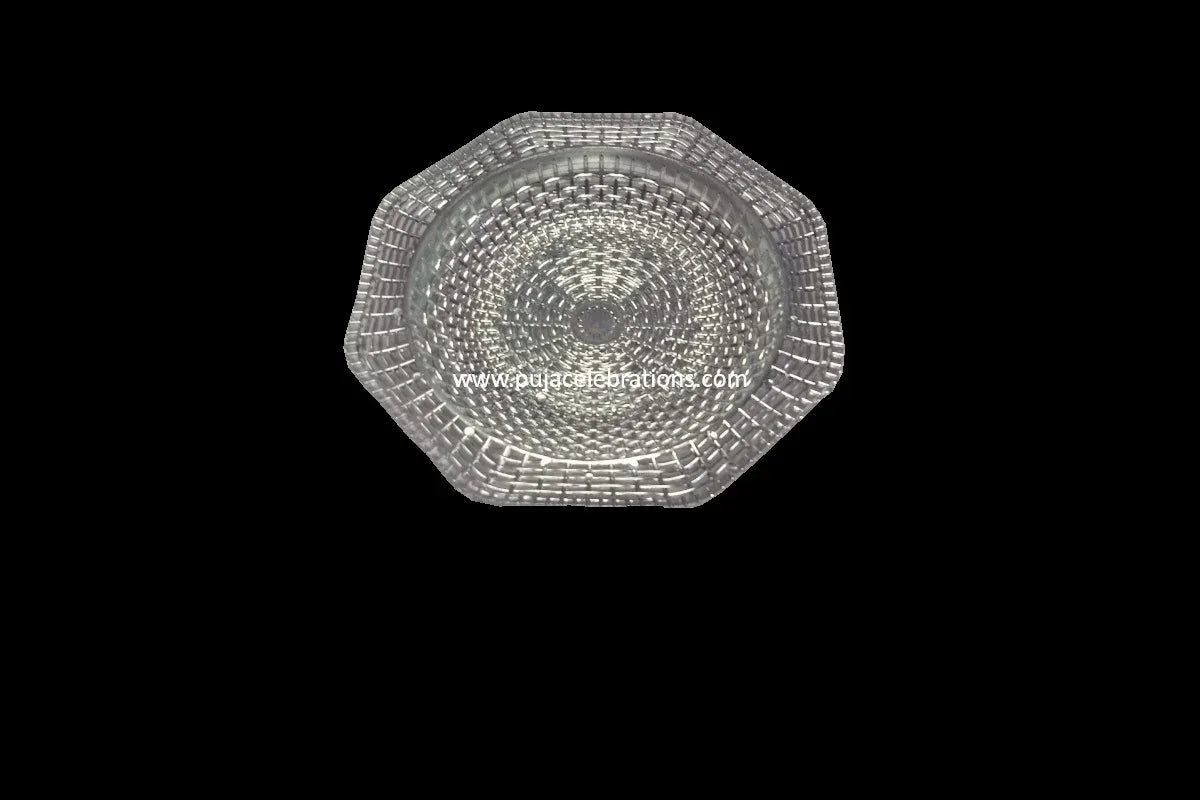 Wire Silver Basket - Puja Celebrations