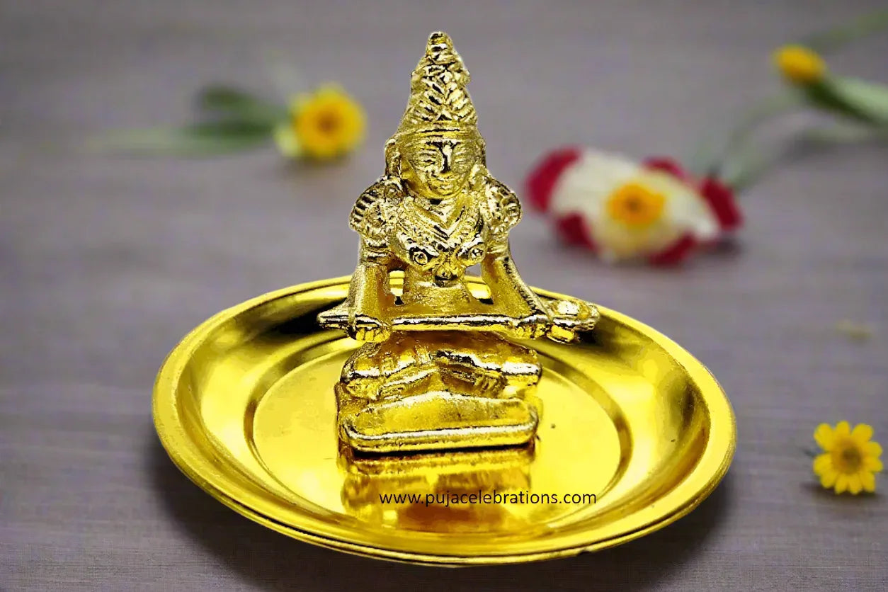 Annaporni with Plate Medium - Puja Celebrations