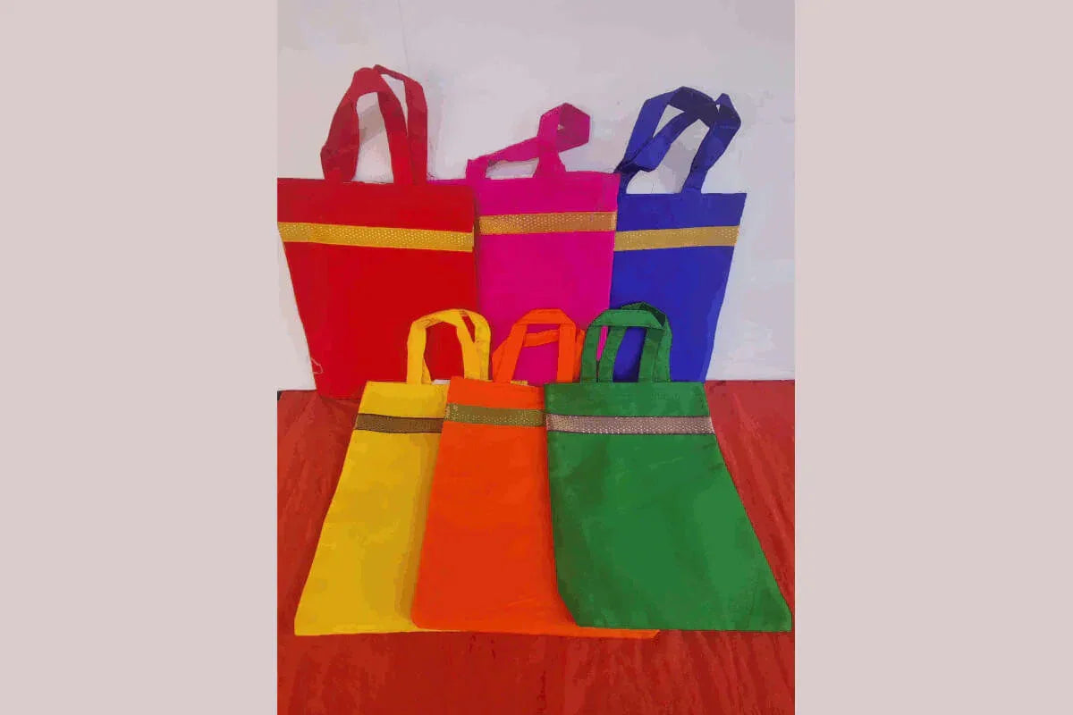 Raw Silk Thambulam Bag - Puja Celebrations