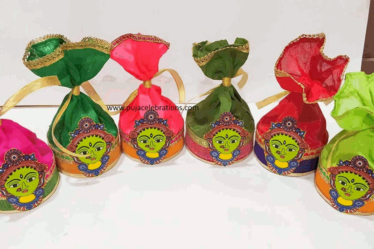 Bamboo Round Base Potli - Puja Celebrations
