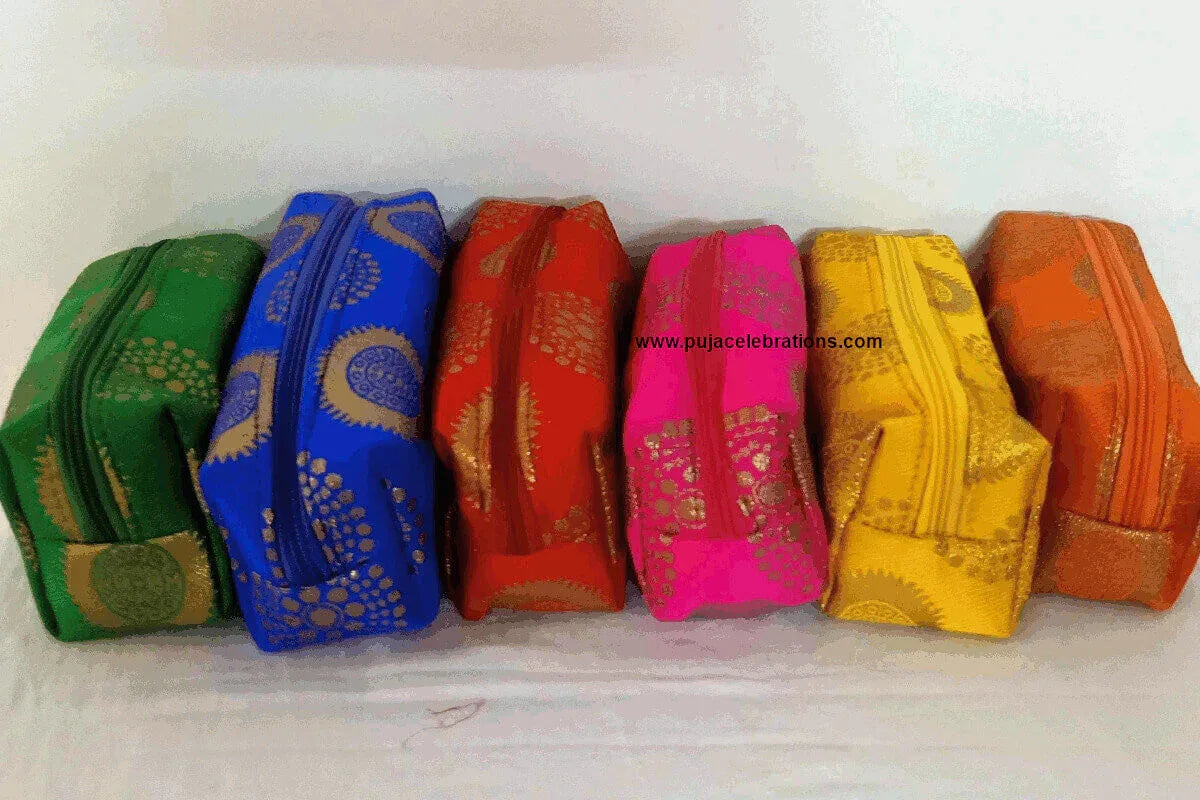Raw Silk Pouch - Puja Celebrations