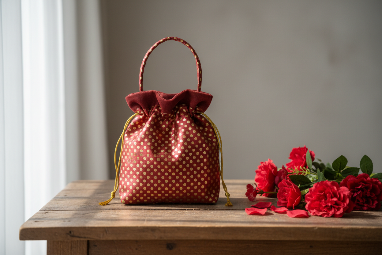 Traditional Fabric Potli Bag for Festive Gifting