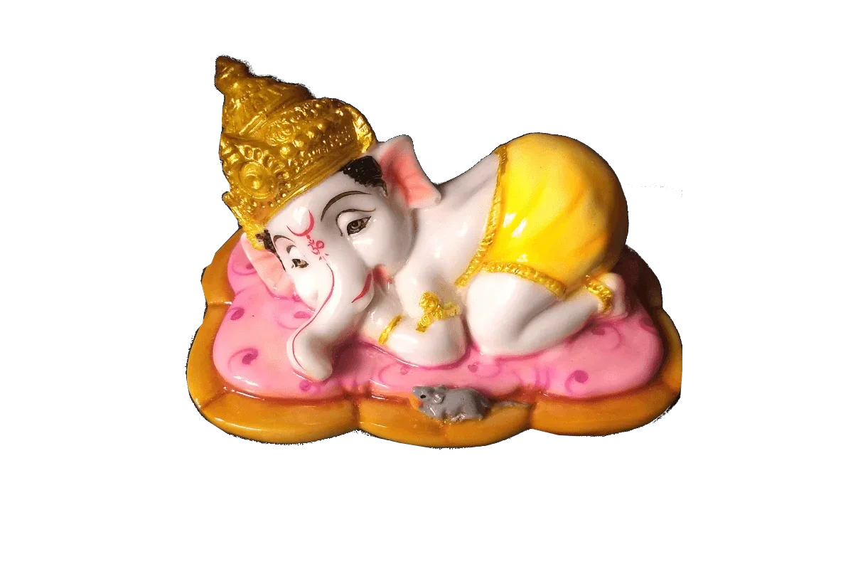 Sleeping Ganesha Statue - Puja Celebrations