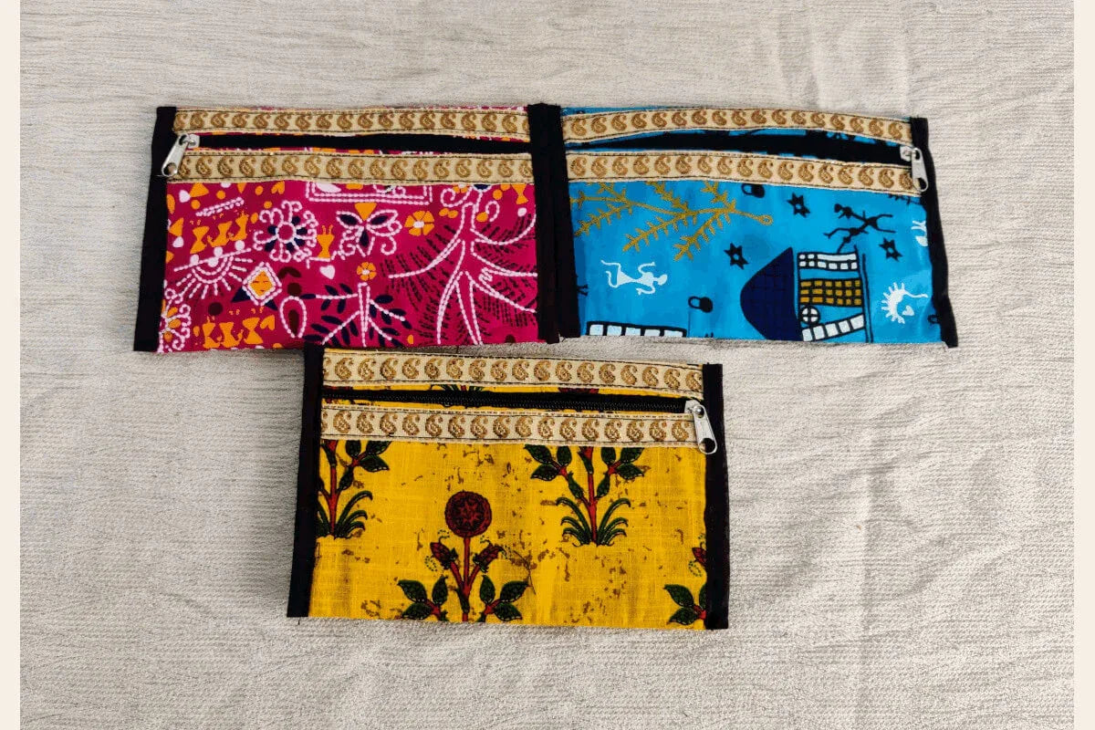 Mix Print Hand Purse - Puja Celebrations