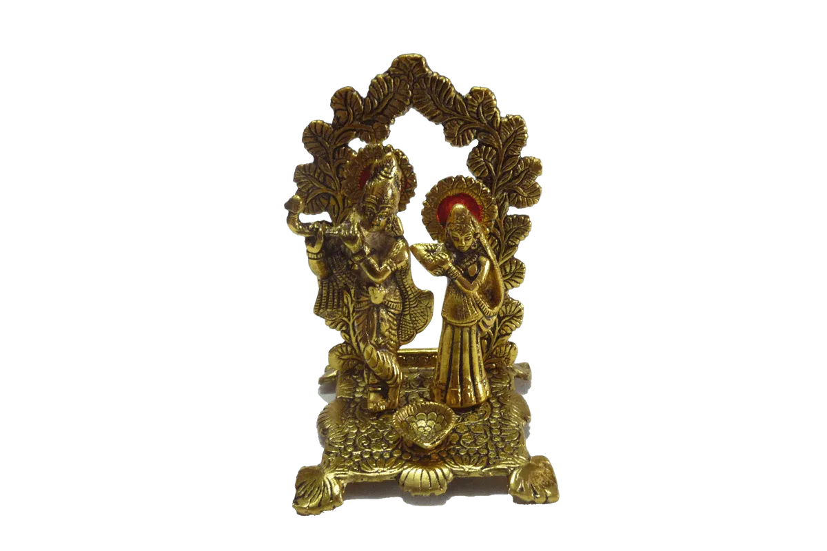 Radha Krishna Arch Gold - Puja Celebrations