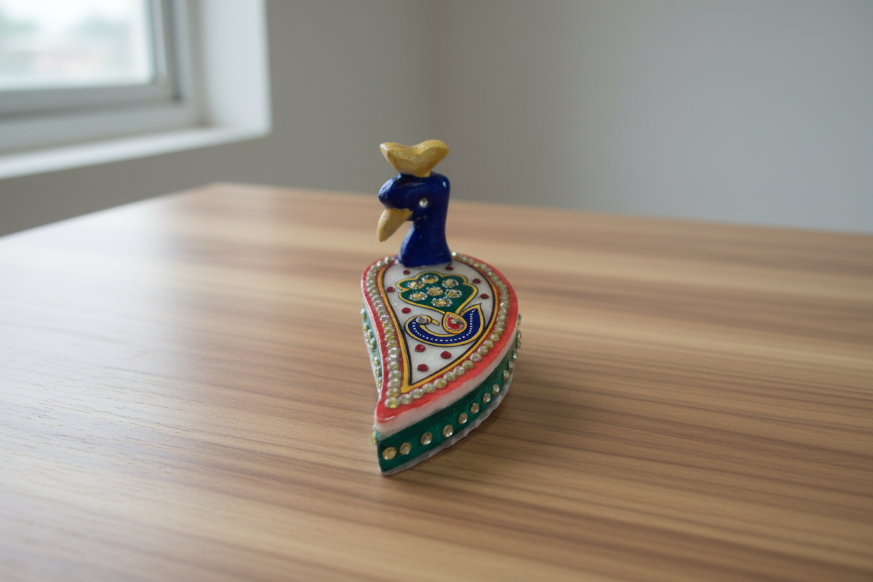 Marble Peacock Chopra - Puja Celebrations