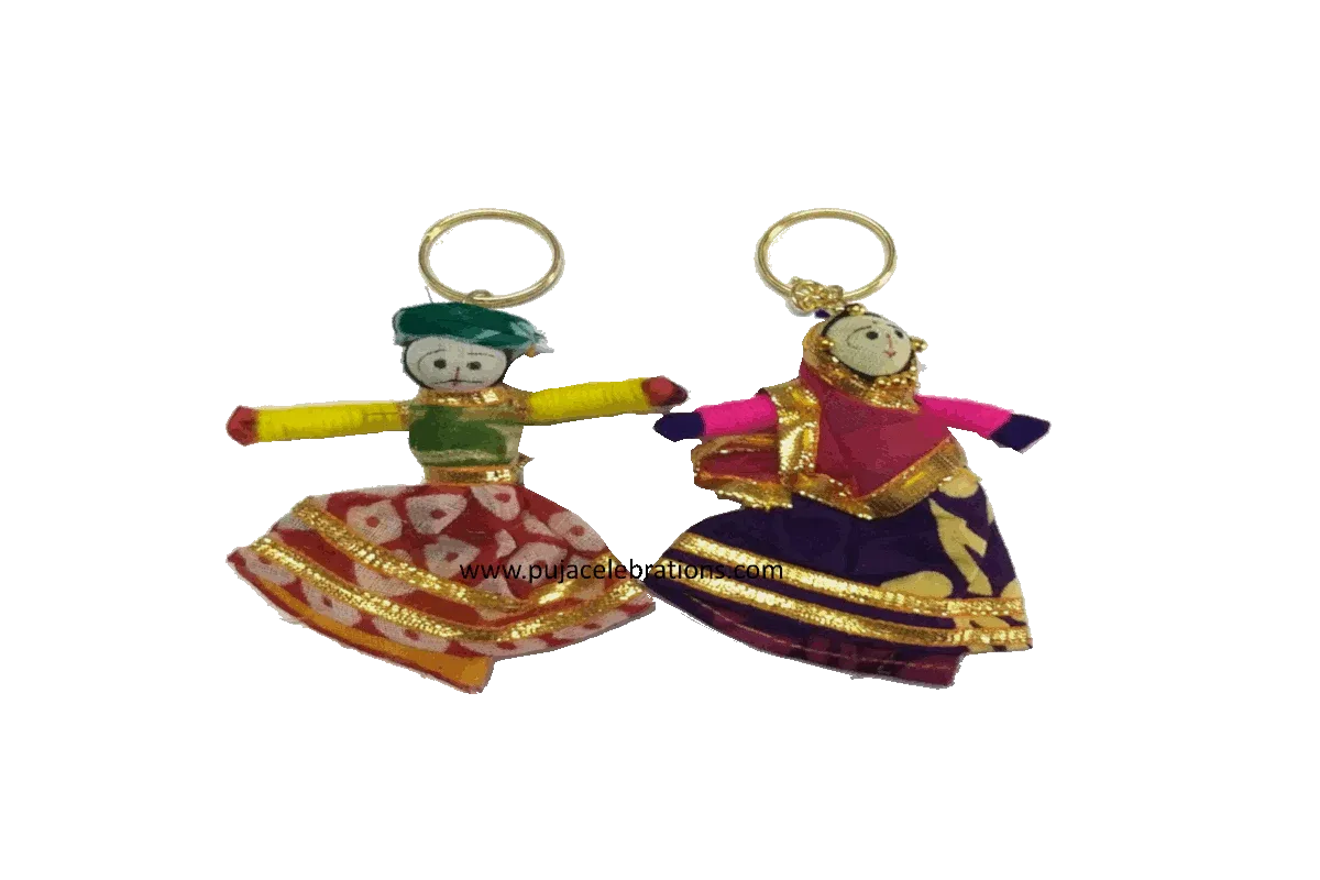 Puppet Keychain Pair - Puja Celebrations