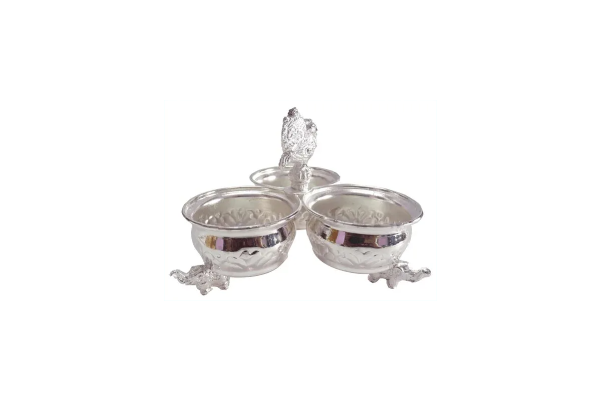 Plated Kumkum Holder - Puja Celebrations