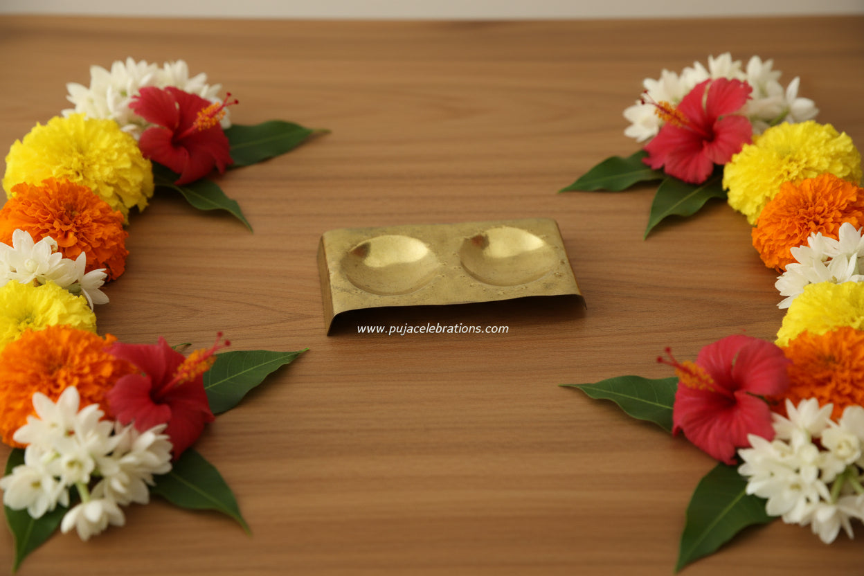 Diya Plate - Puja Celebrations