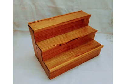3 Step Mini Wooden Golu Stand