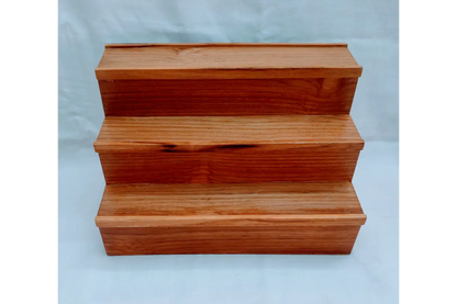 Teakwood 3 step mini Golu stand