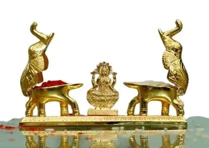 Elephant Shape Kumkum Box - Puja Celebrations