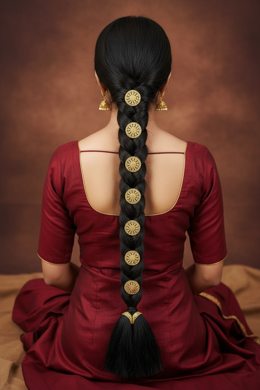Devi Amman Lakshmi Jadai Plait