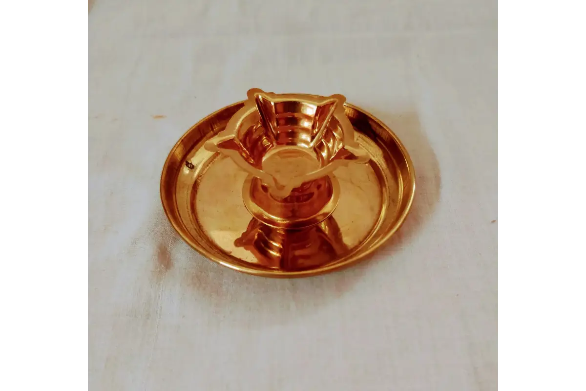 Panch Aarti Diya With Plate