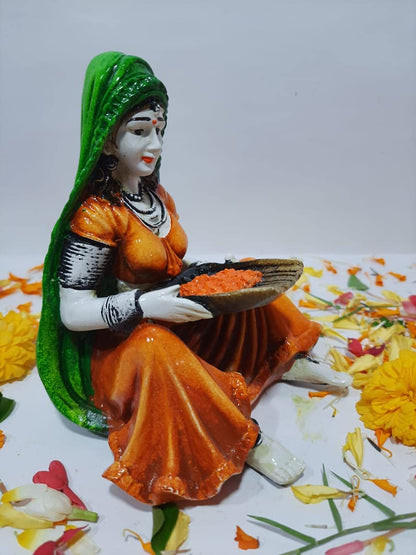 Rajasthani Lady with Winnow