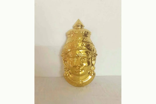 Brass & German Silver Devi Faces - Puja Celebrations