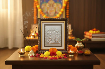 Ram Darbar Silver Frame - Puja Celebrations