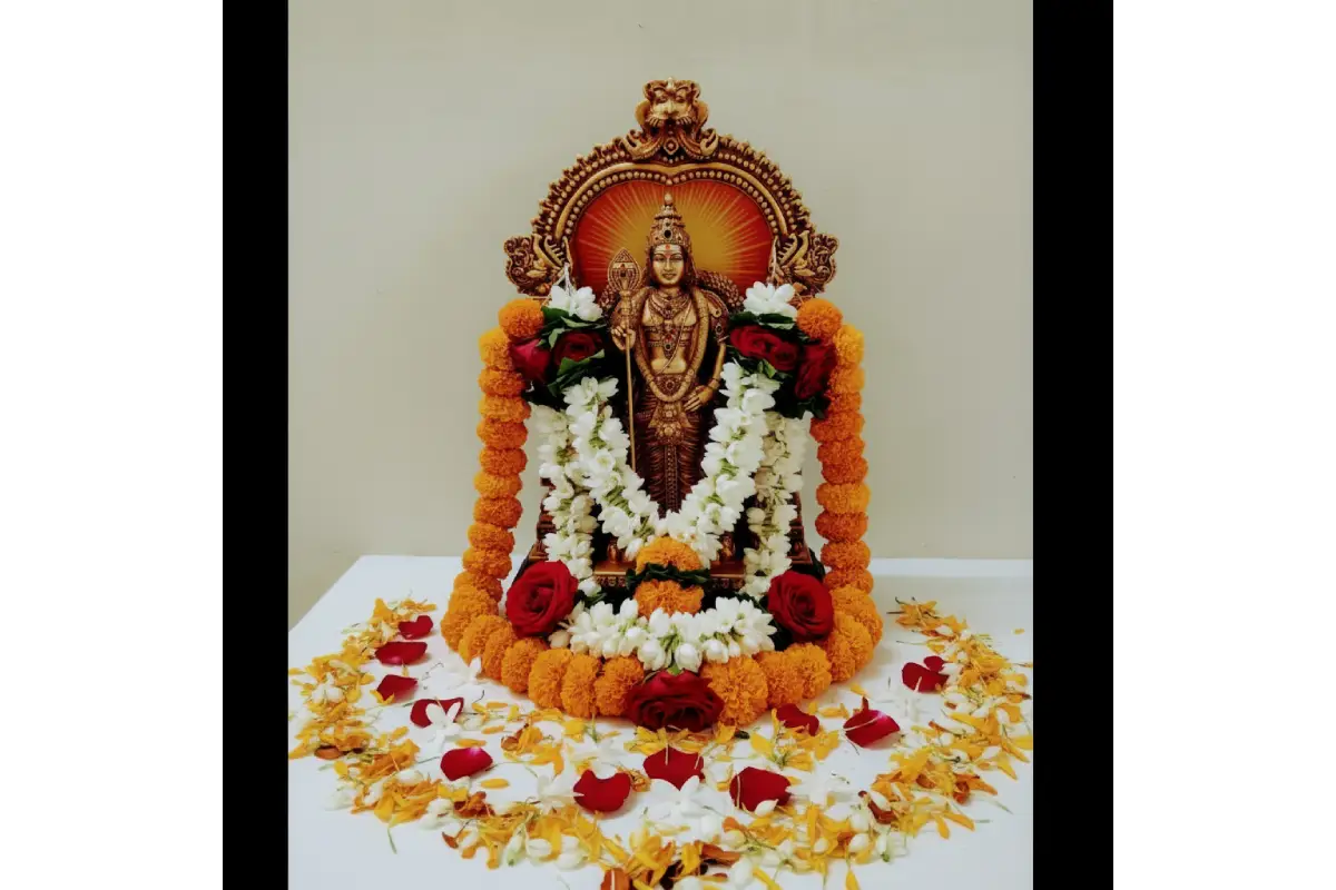 Thiruchendur Murugan statue in brass for wedding return gifts by Puja Celebrations India