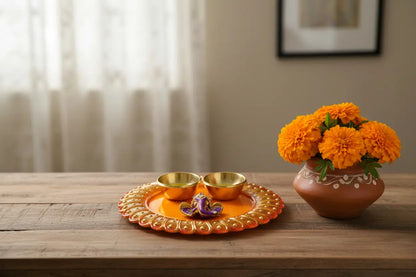 Acrylic Ganesha Platter - Elegant Return Gifts for Festivals