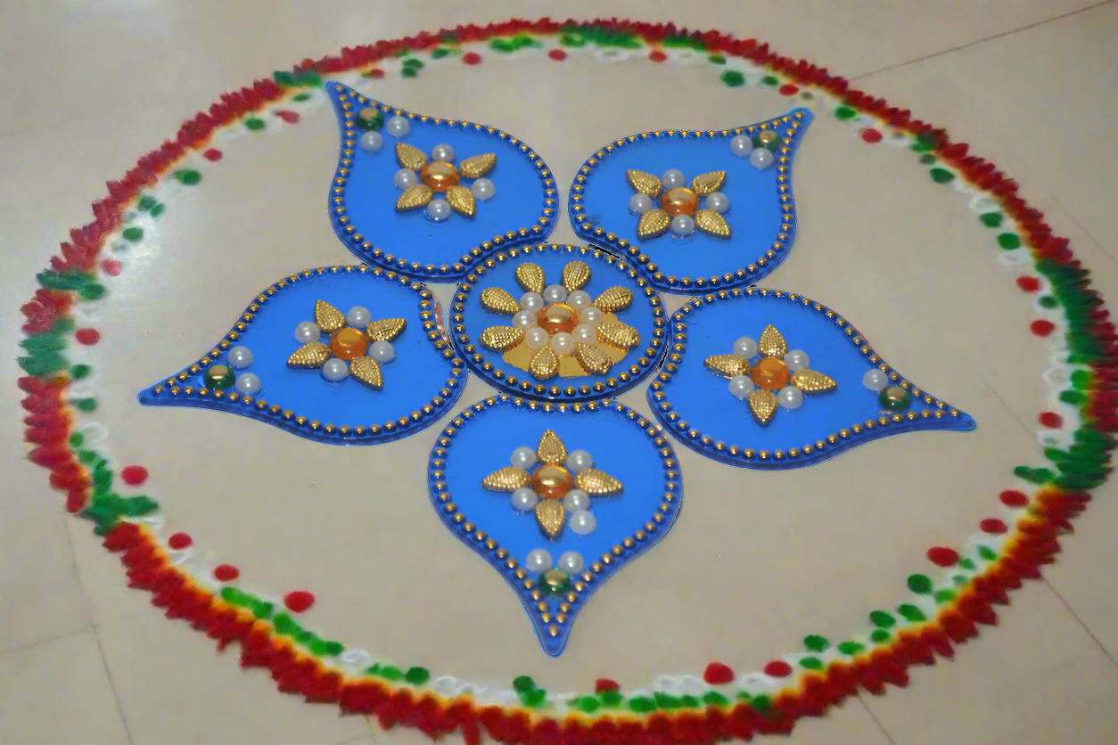 Acrylic Baby Kolam Rangoli