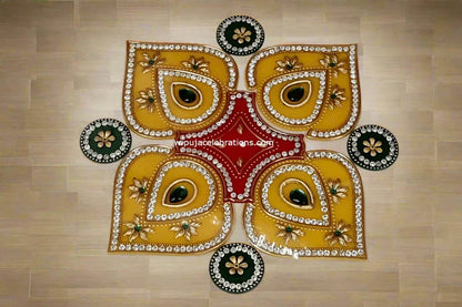 Acrylic kolam rangoli –wedding favor India