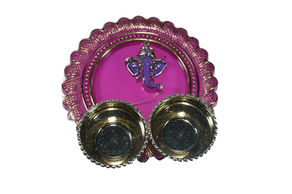 Tilak Shaped Ganesha Return Gift Platter