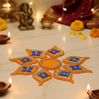 Acrylic rangoli design – perfect for Varalakshmi Puja