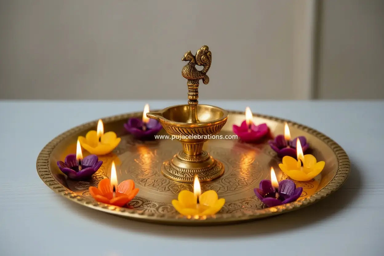 5 inch Annapakshi lamp for wedding return gifts