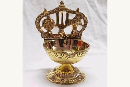 Gold Balaji Shankh Chakra Diya