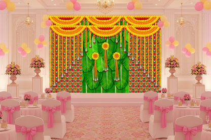 Traditional Cloth Backdrop for Pooja & Festivals