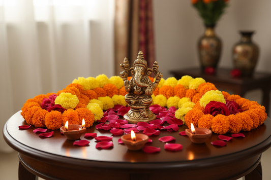 Mooshika Ganesh Sitting Brass Antique 3 inch