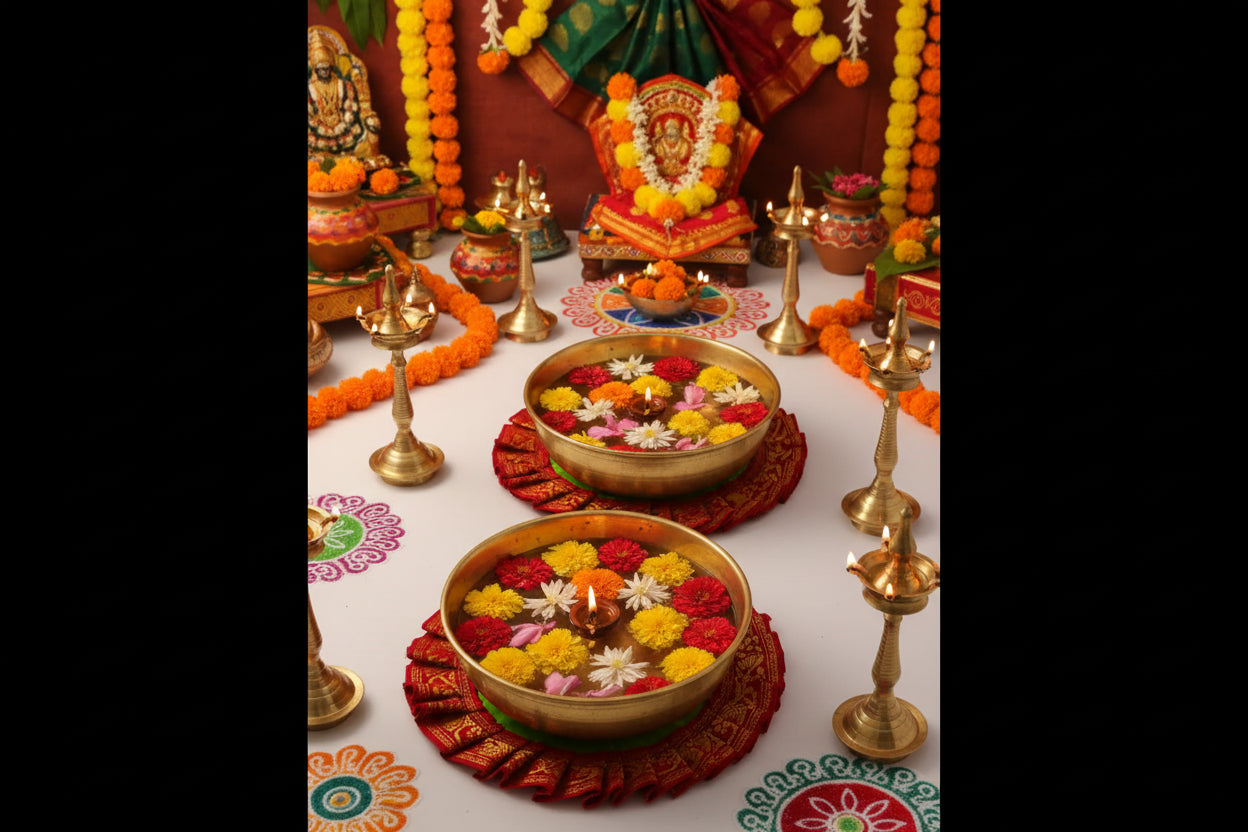 Cloth Diya Uruli Holder - gifts for housewarming