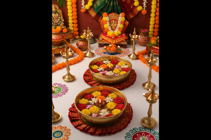 Cloth Diya Uruli Holder - gifts for housewarming