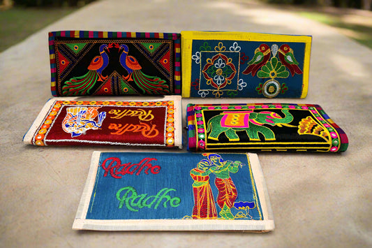 Clutch with Embroidery