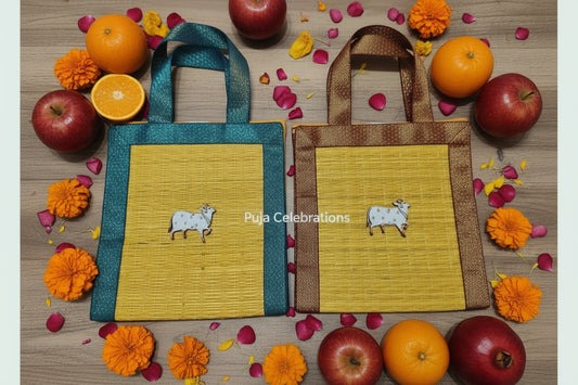 Cow motif Korai Bag