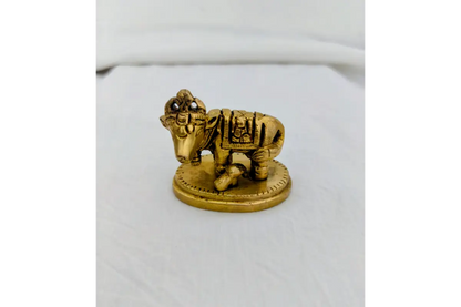 Authentic Brass Kamadhenu Statue – Varalakshmi Puja Essentials