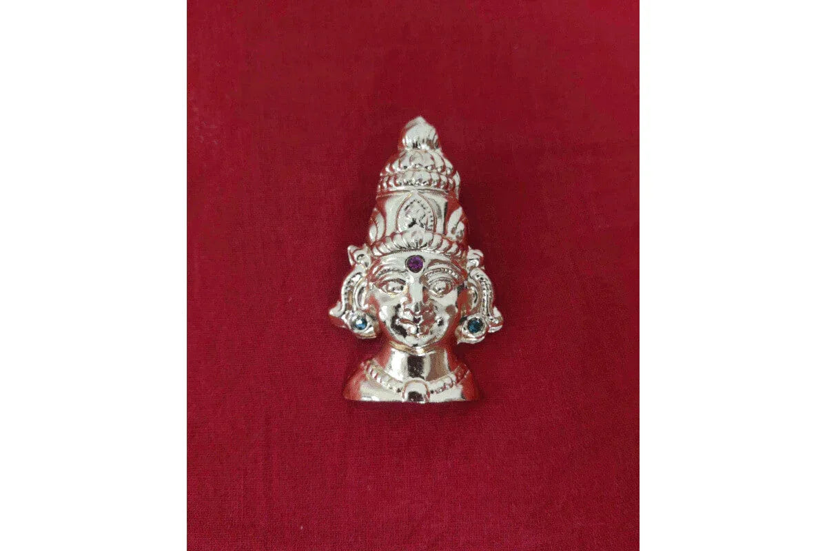 Amman Face Brass Metal - Puja Celebrations