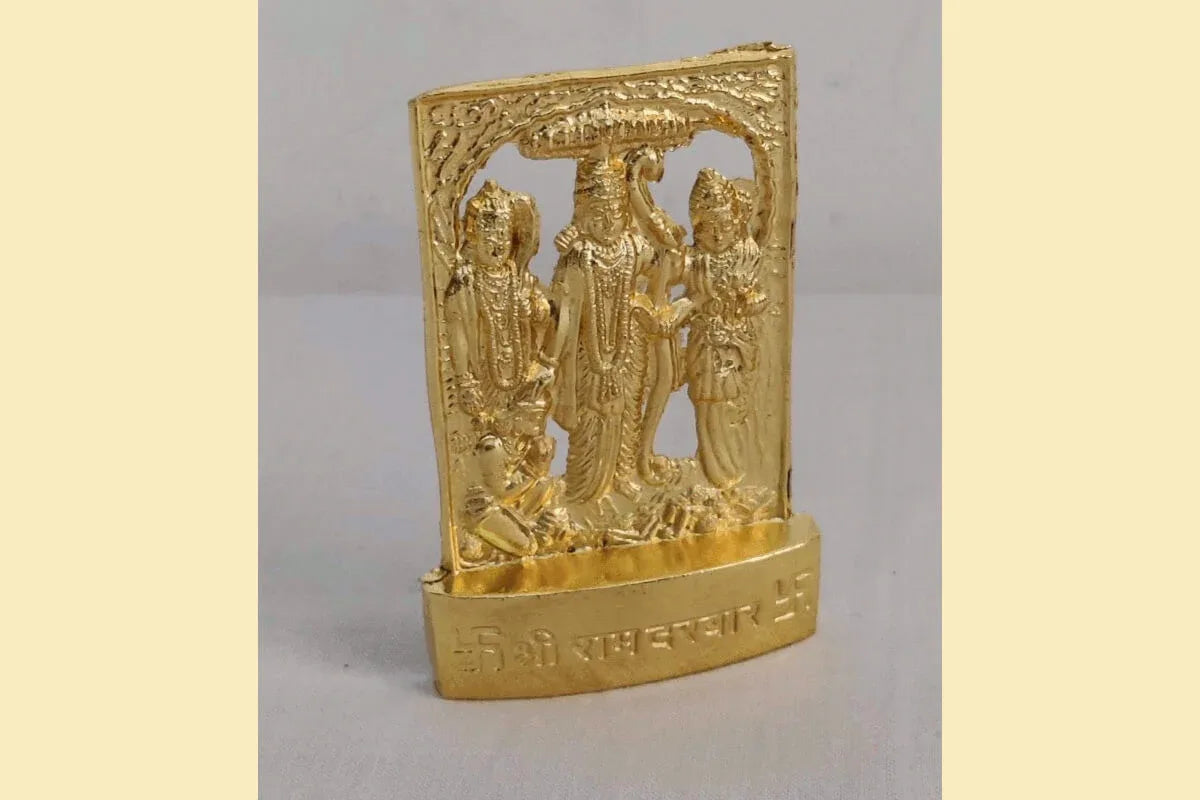 Ram Darbar Gold Standee - Puja Celebrations