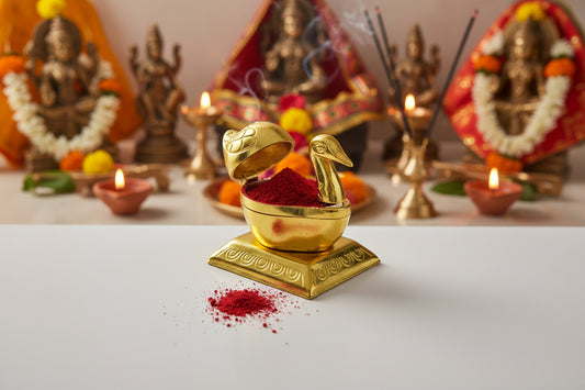Duck Kumkum Box - Puja Celebrations