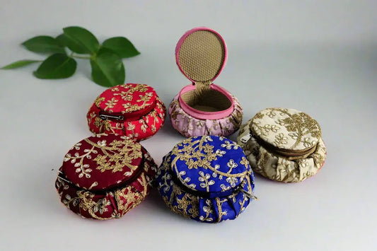 Embroidered-bangle-box-in-red-and-gold-floral-design