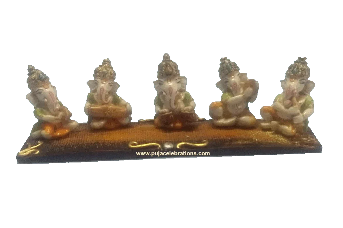 Ganesha Musical Set 5 Piece - Puja Celebrations