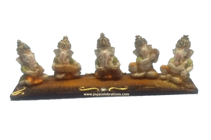 Ganesha Musical Set 5 Piece - Puja Celebrations