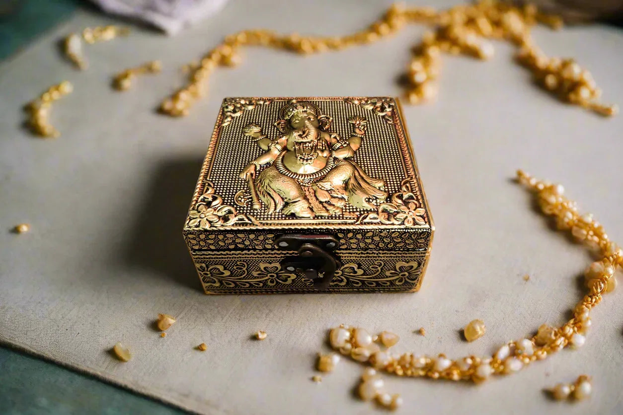 Embossed Jewel Box - Puja Celebrations