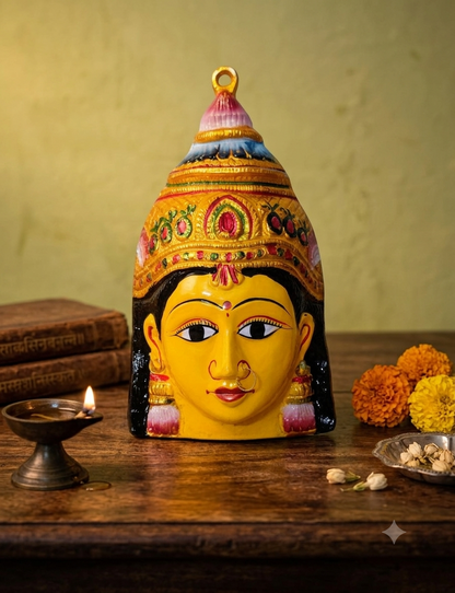 Varalakshmi Devi Amman Yellow Face Mukhvada