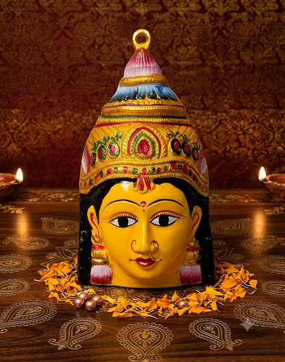 Varalakshmi Devi Amman Yellow Face Mukhvada