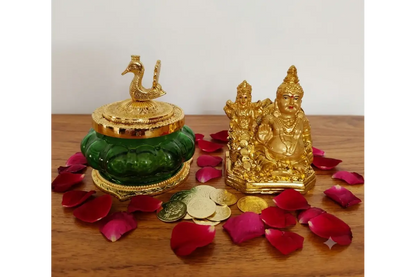 Kubera Pot Gold Statue & Coins – Return Gifts