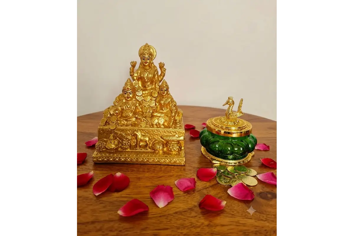 Kubera Lakshmi Statue With Pot